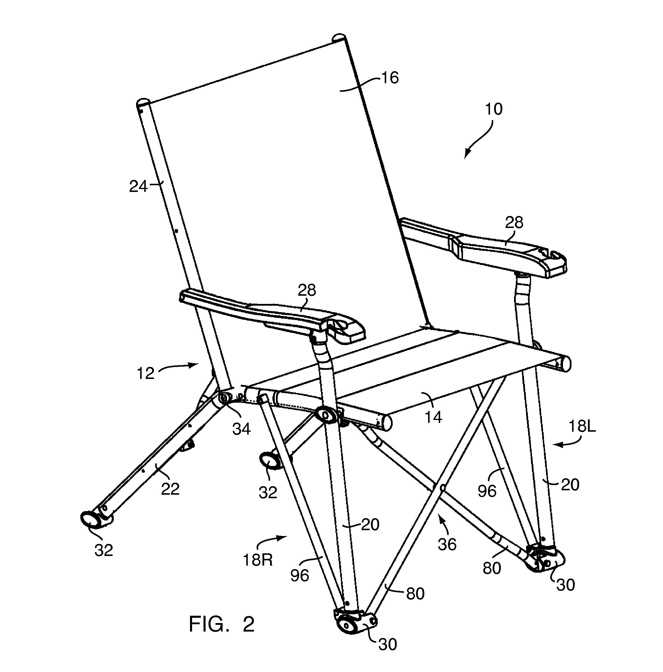 Outdoor recliner with pillow carrier