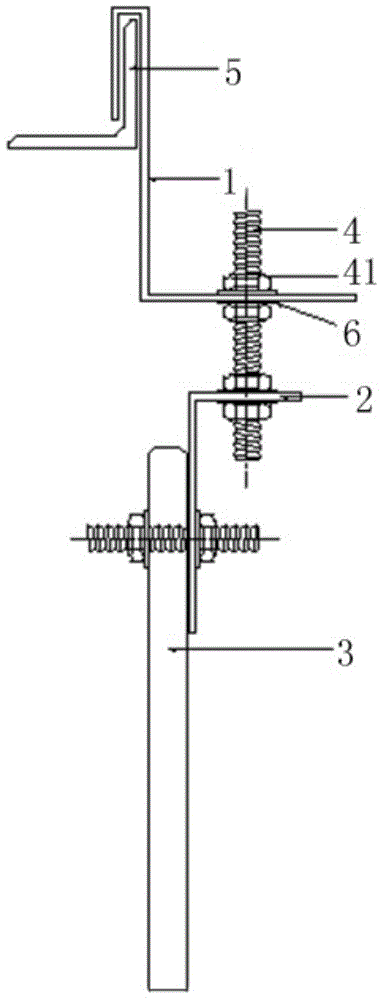 Hanging mounting structure for smoke glass