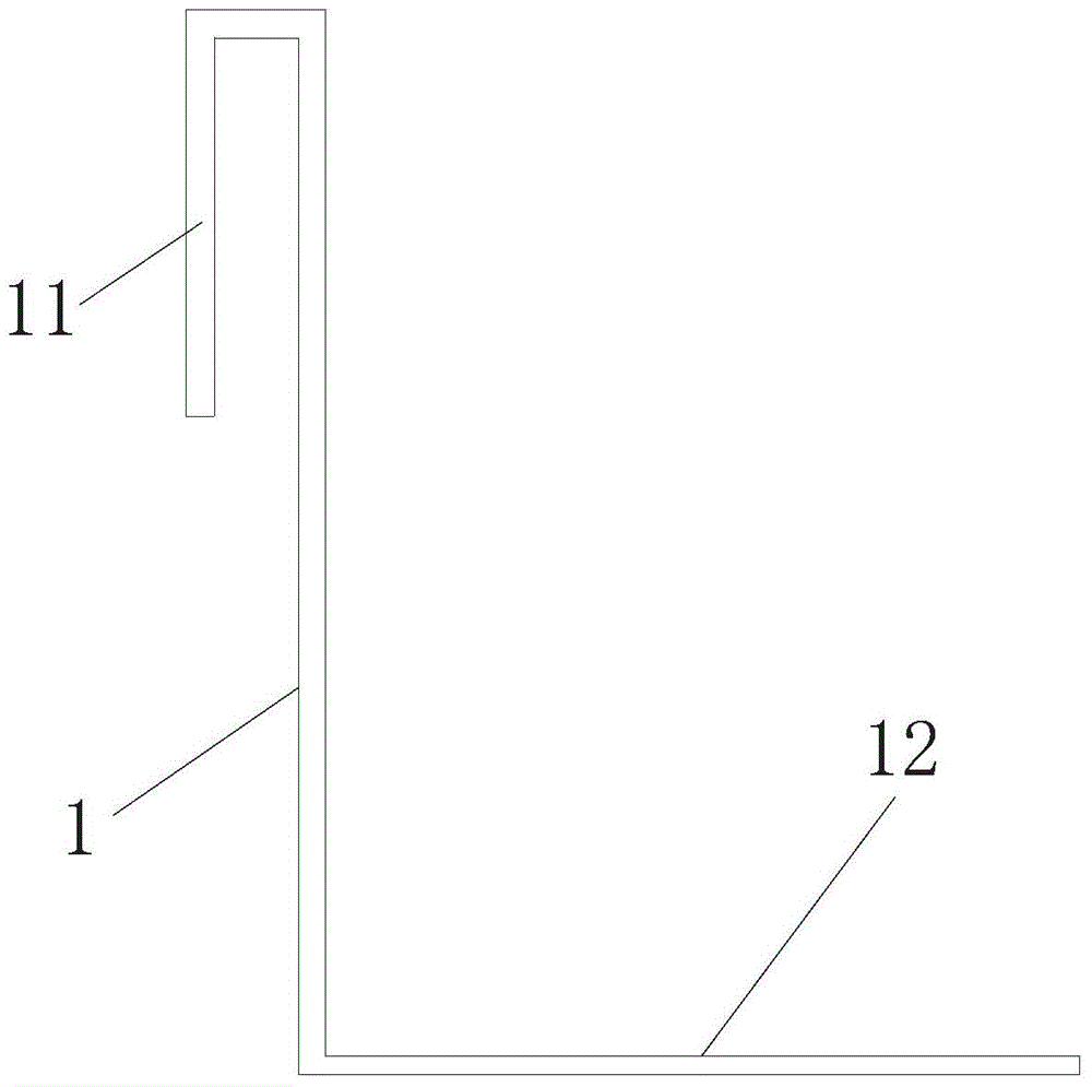 Hanging mounting structure for smoke glass