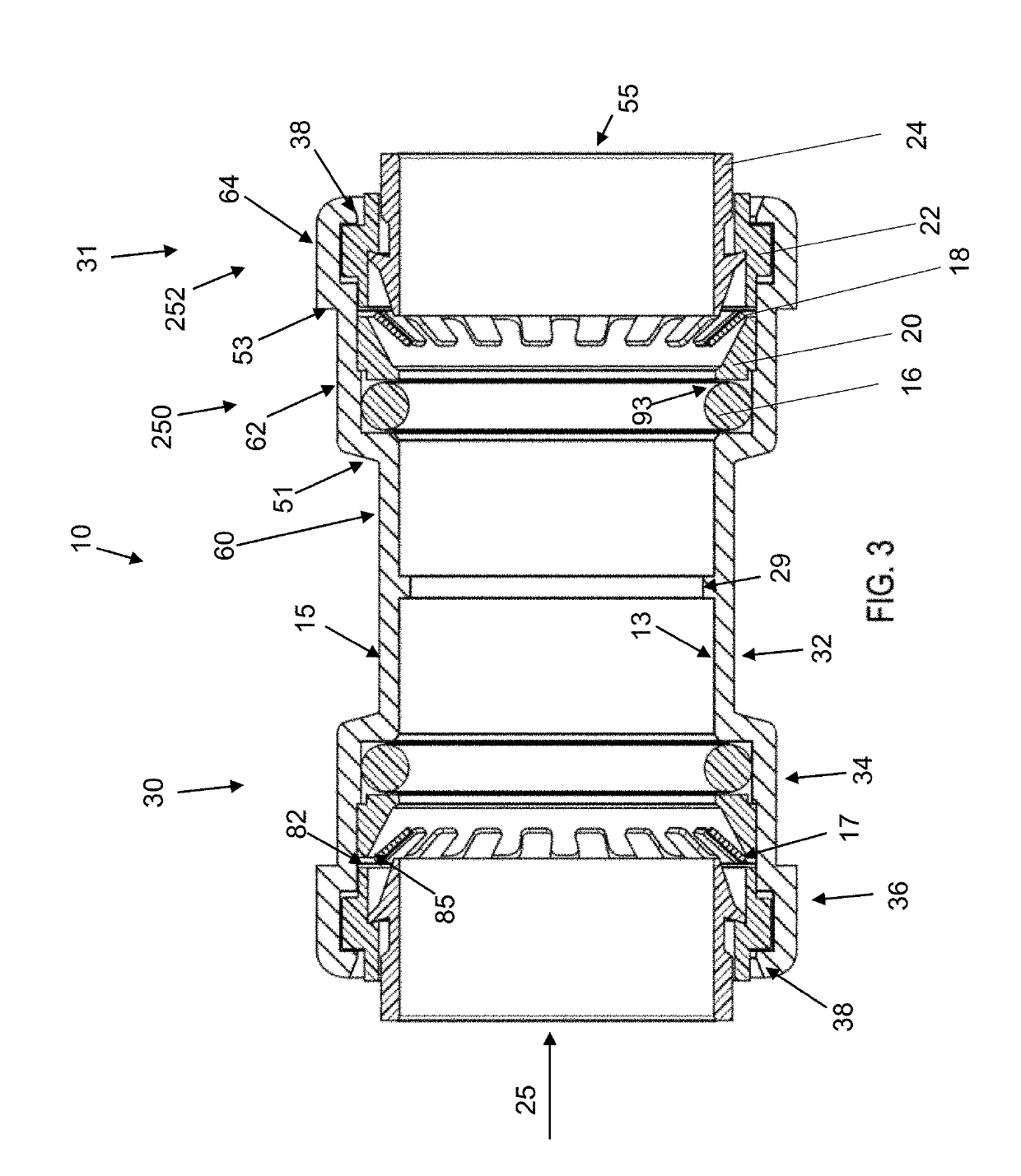 Push-to-connect fitting assembly and device