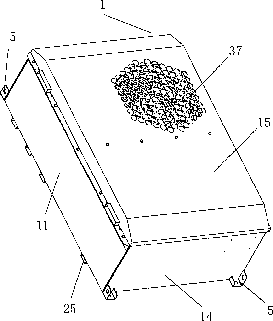 Integral locomotive air conditioner