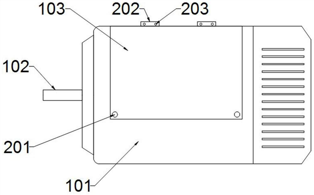 Air compression inward swing type real-time temperature control motor