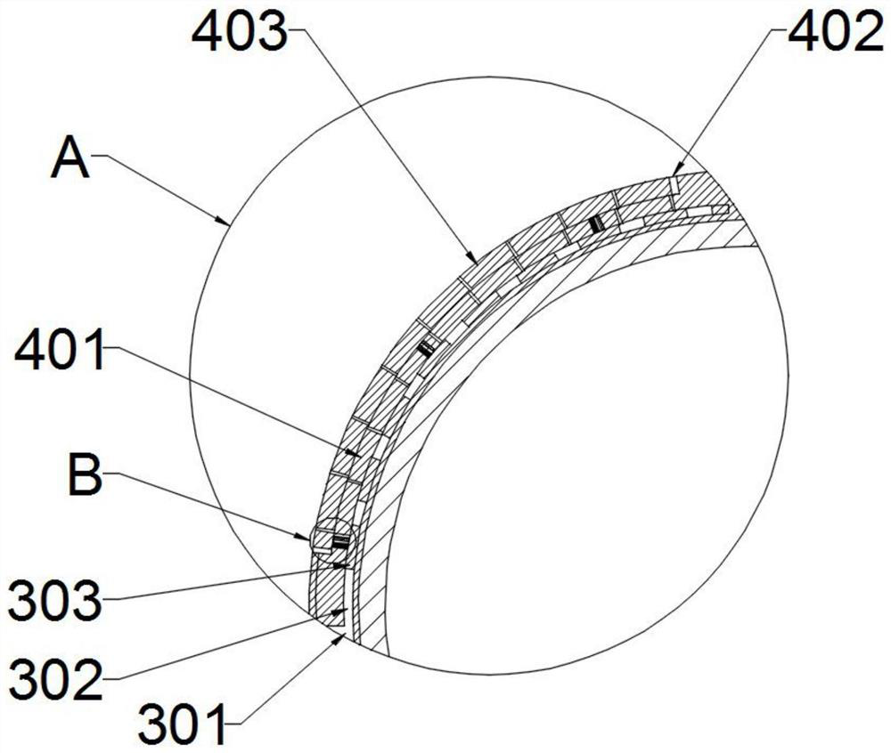 Air compression inward swing type real-time temperature control motor