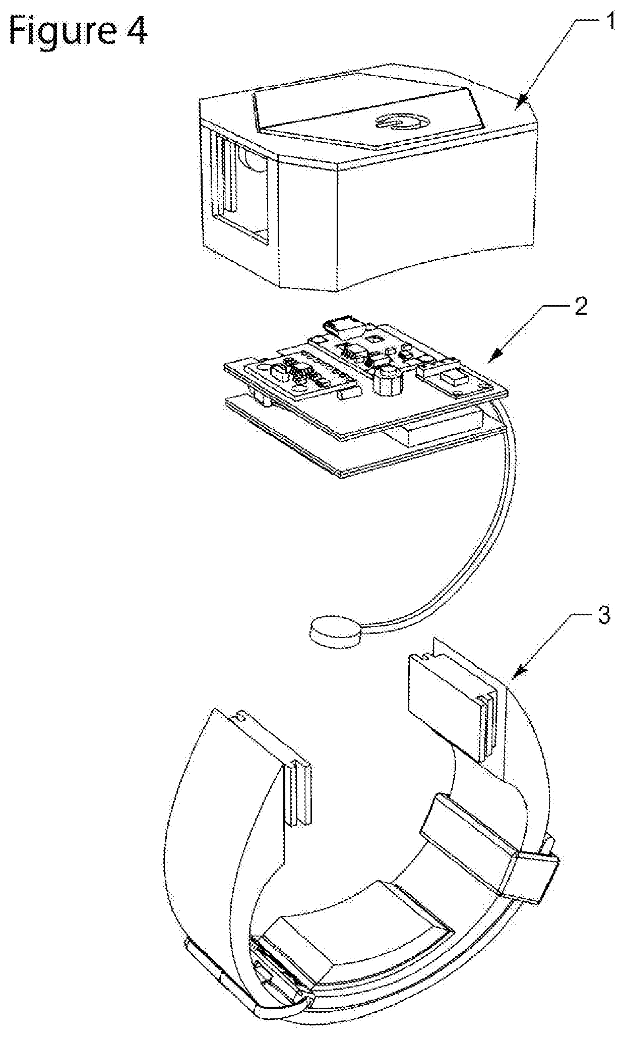 Sensorial electronic device for the rehabilitation of patients with parkinson's disease