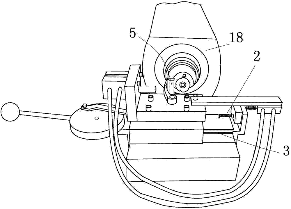 Deburring positioning tool for end face of automobile gear-shifting shifting fork