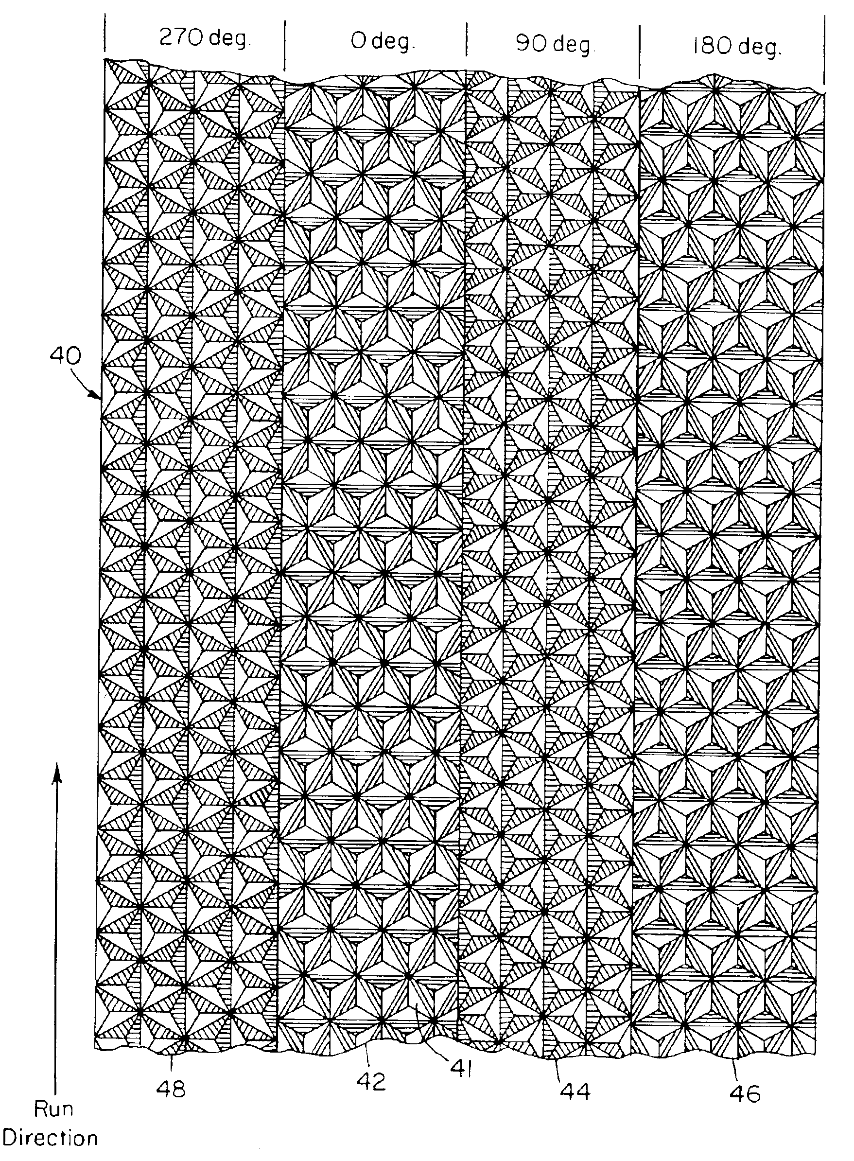 Multi-orientation retroreflective structure