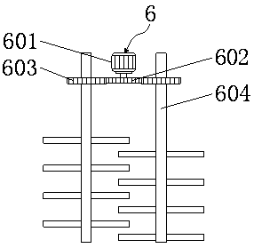 Agricultural machinery grain drying treatment device