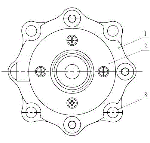 Large-diameter direct-acting type high-pressure solenoid valve