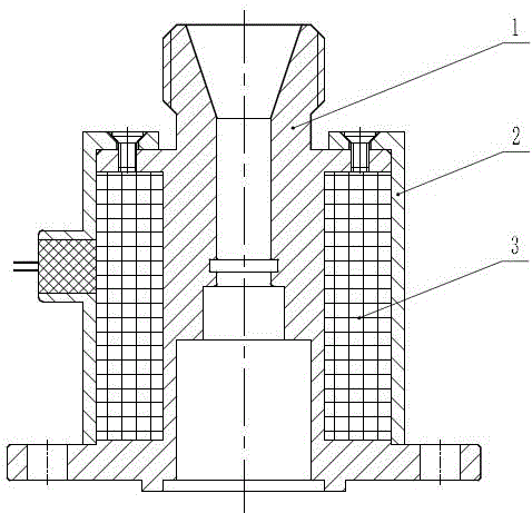 Large-diameter direct-acting type high-pressure solenoid valve