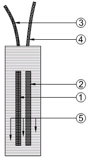 Tungstic oxide semiconductor battery and preparation method therefor