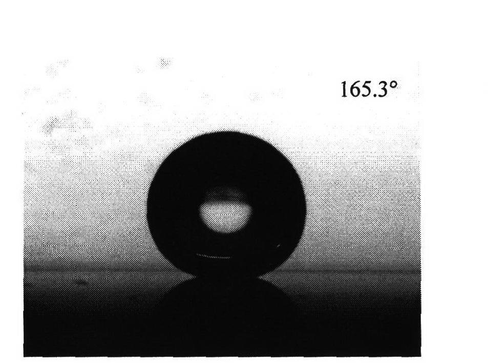 Nanocomposite ice-coating-proof paint having properties of superhydrophobicity and low adhesive strength