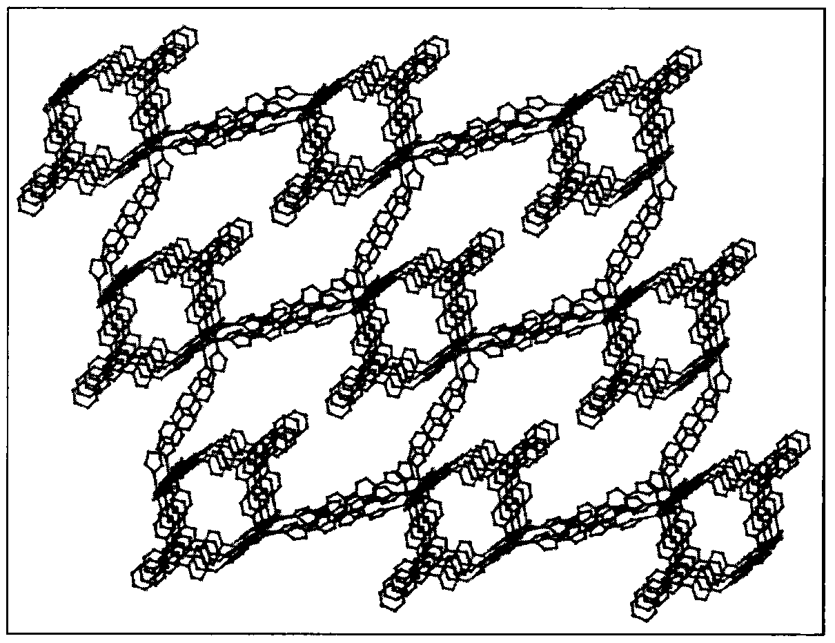 Binuclear cadmium complex used as nitrobenzene fluorescence recognition sensor and preparation method thereof