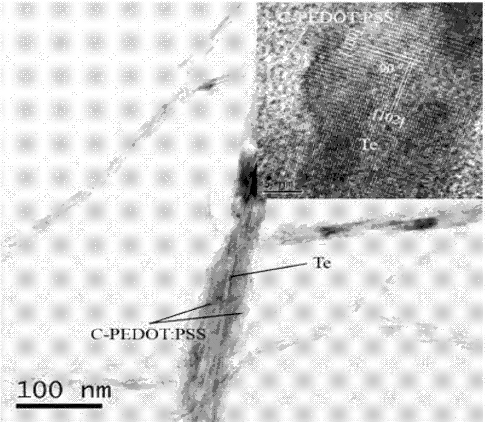 Flexible composite thermoelectric thin film and preparation method therefor