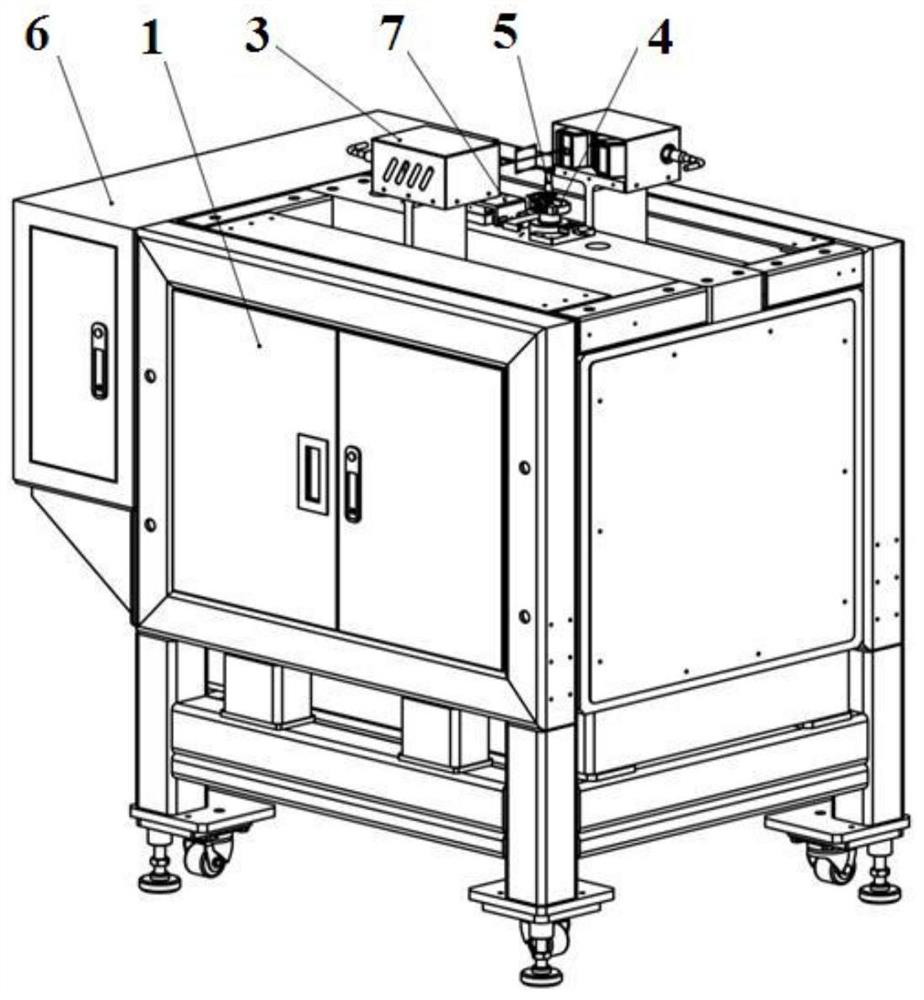 Non-contact engine blade profile detection method and engine blade