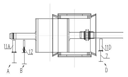 Core pulling and threading method for overhauling of large motor