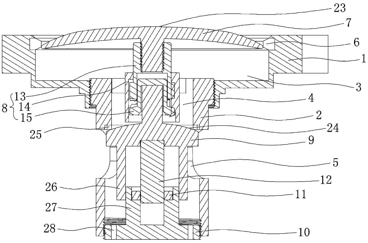 Jumping down type magnetic suspension deodorant floor drain