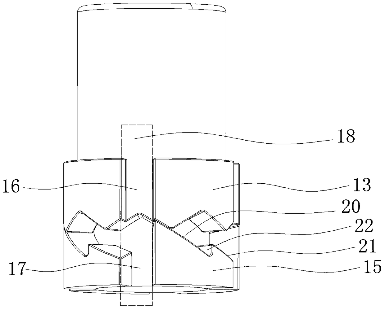 Jumping down type magnetic suspension deodorant floor drain