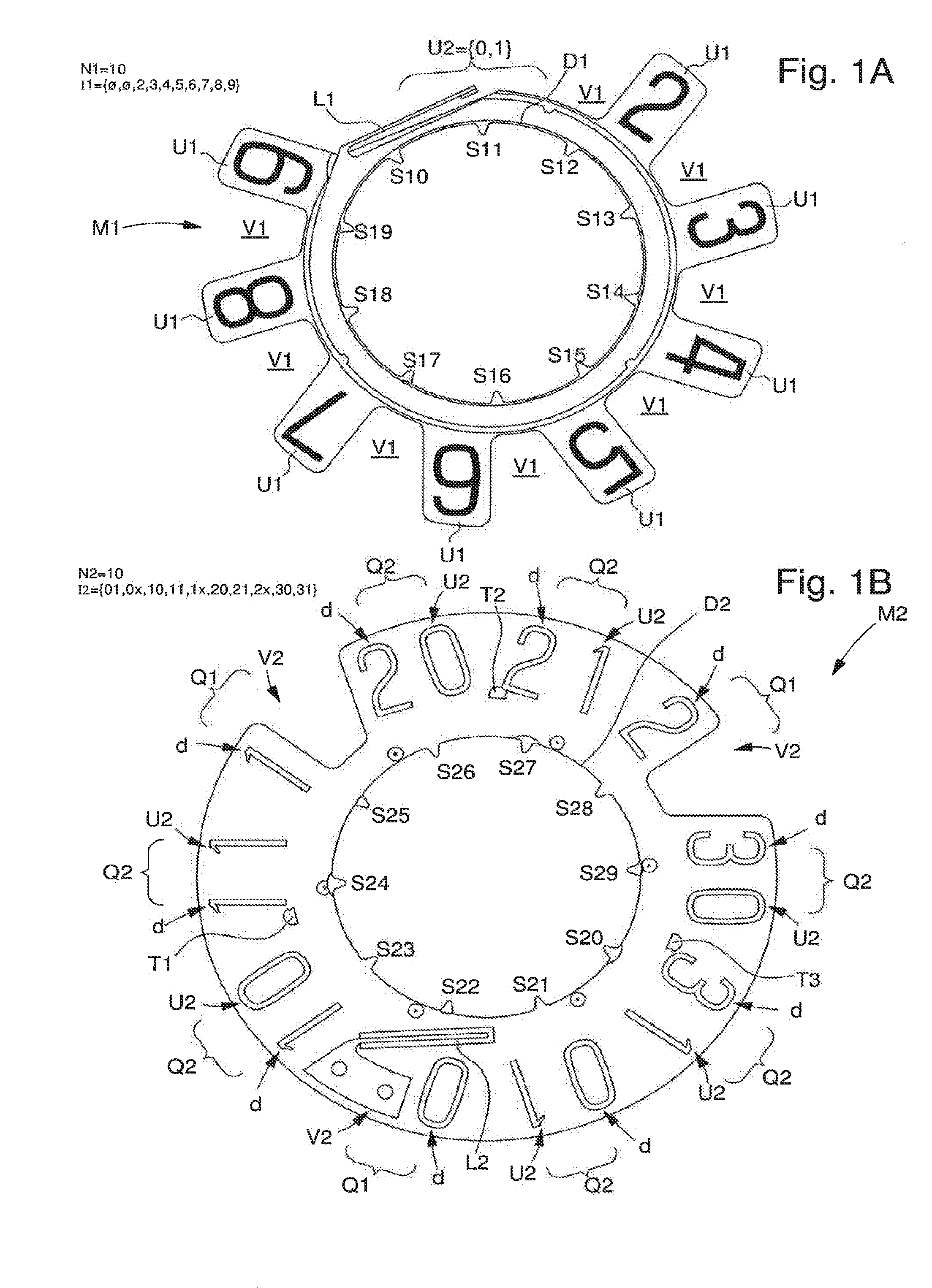 Calendar display device for a timepiece