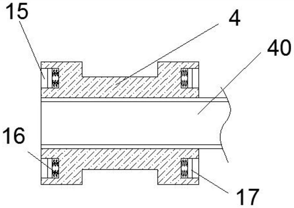 Continuous extrusion cooling device for cable material processing