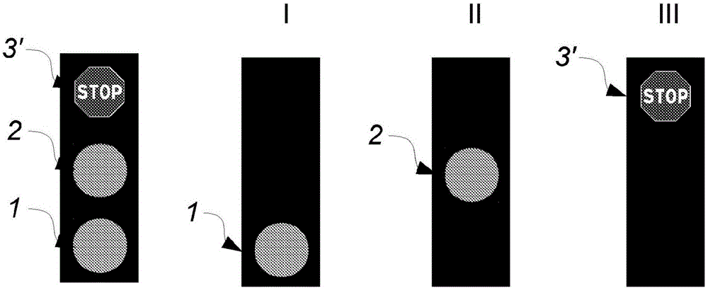 Alternate priority passage signaling system for pedestrian, intersection and carrefours passages