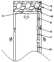 Large diameter bedding drill hole drainage goaf along roof and upper corner gas technology