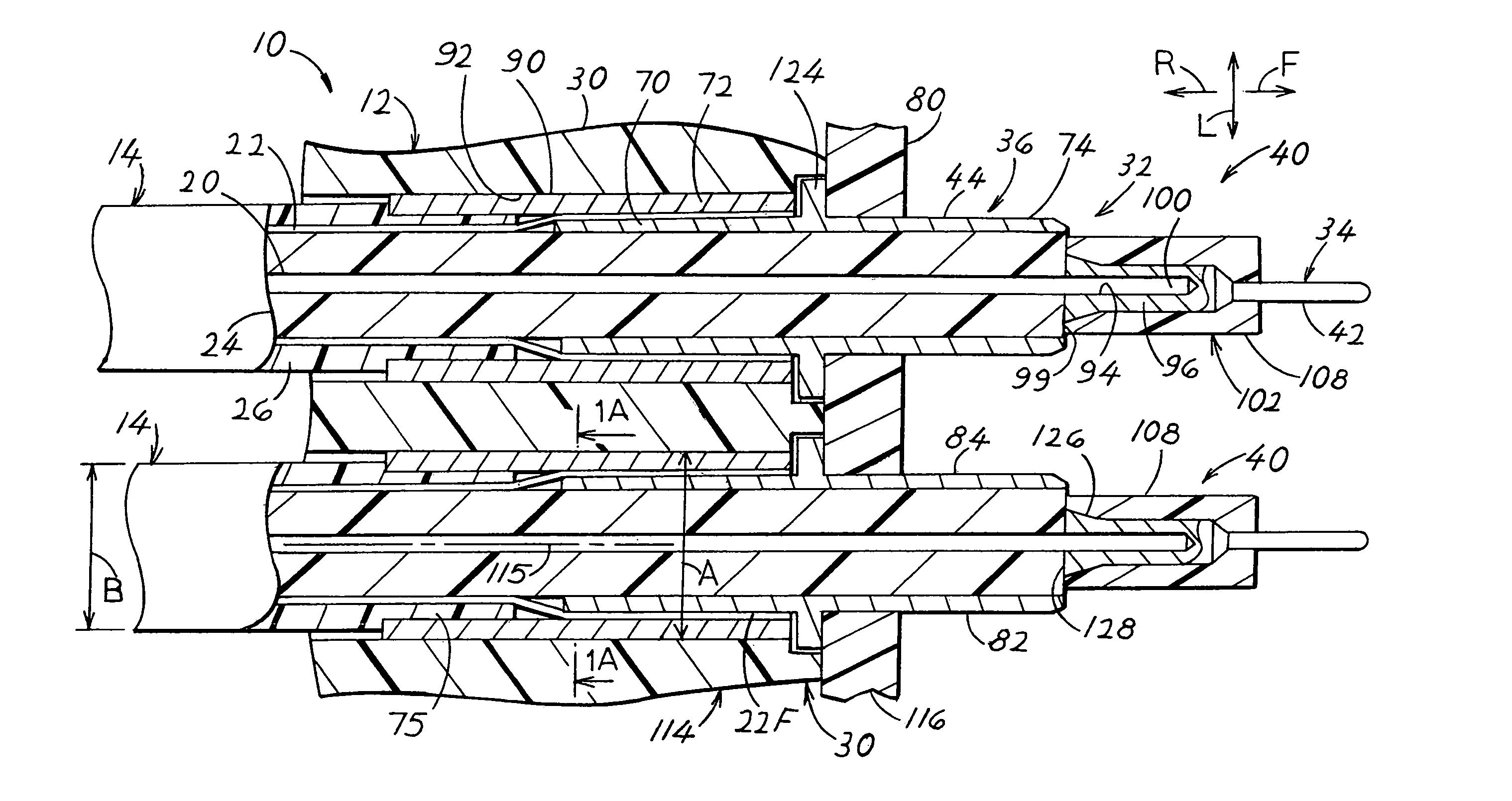 High density RF connector system