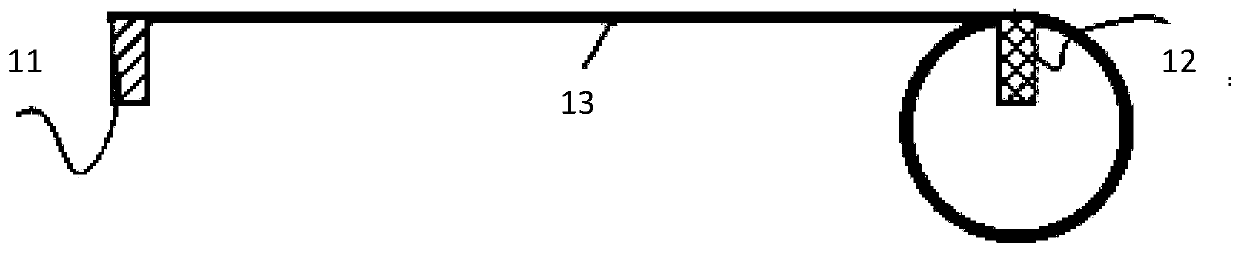 Flexible screen curling position detection device and method, equipment and medium