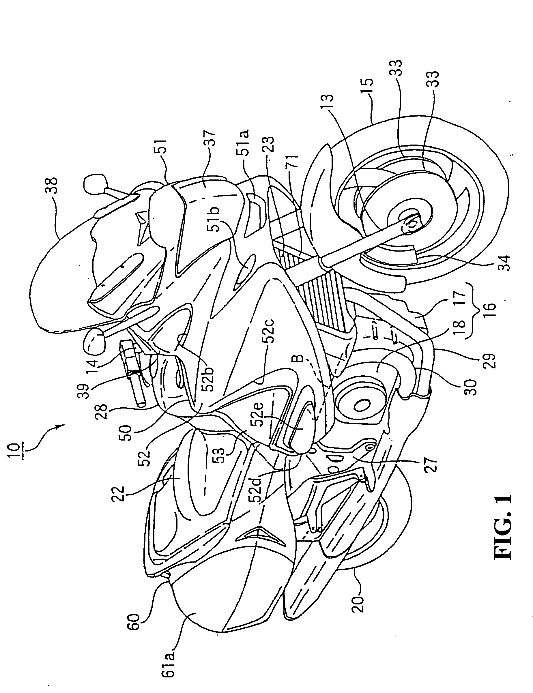 Cowl structure of vehicle