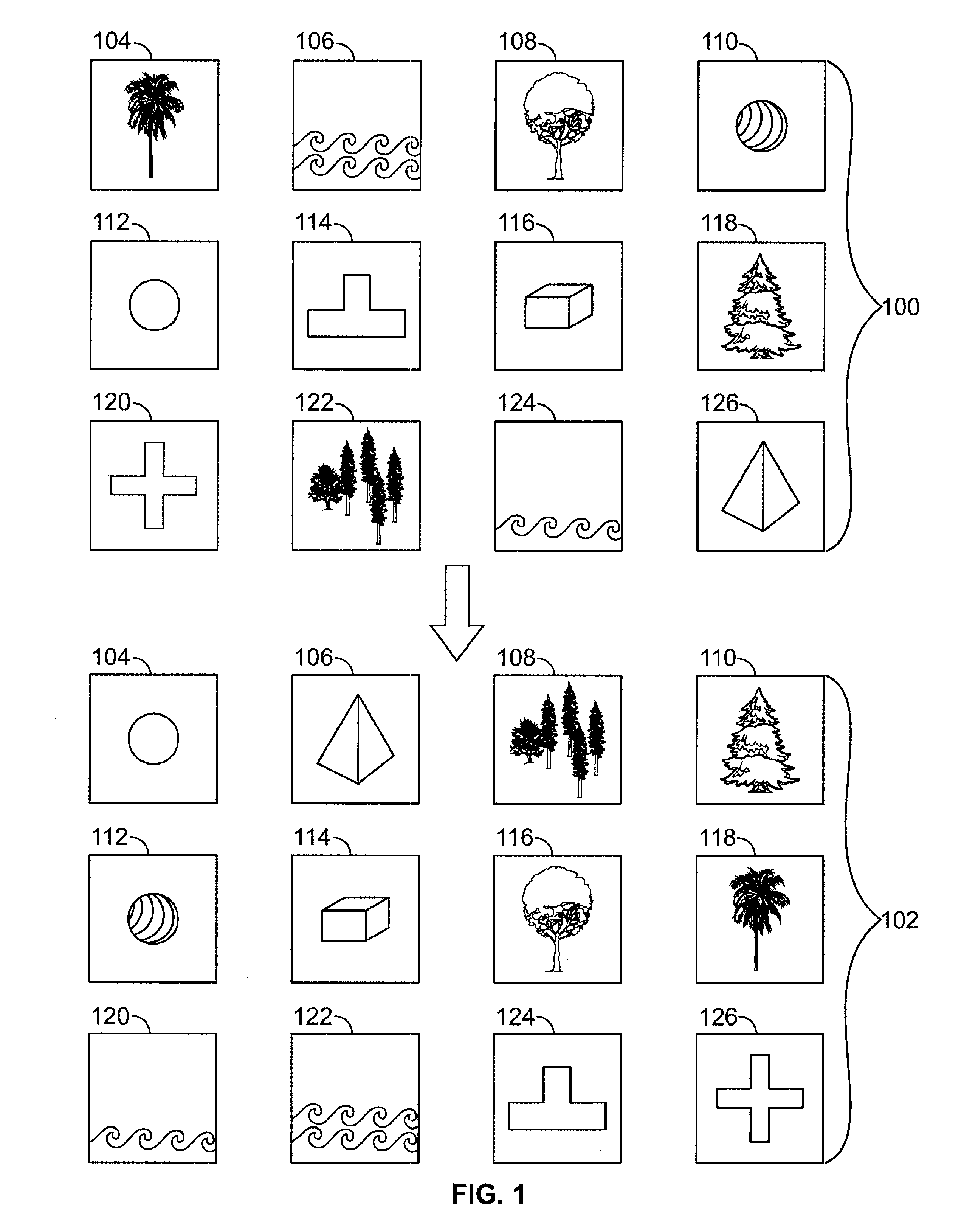 Compact clustered 2-D layout