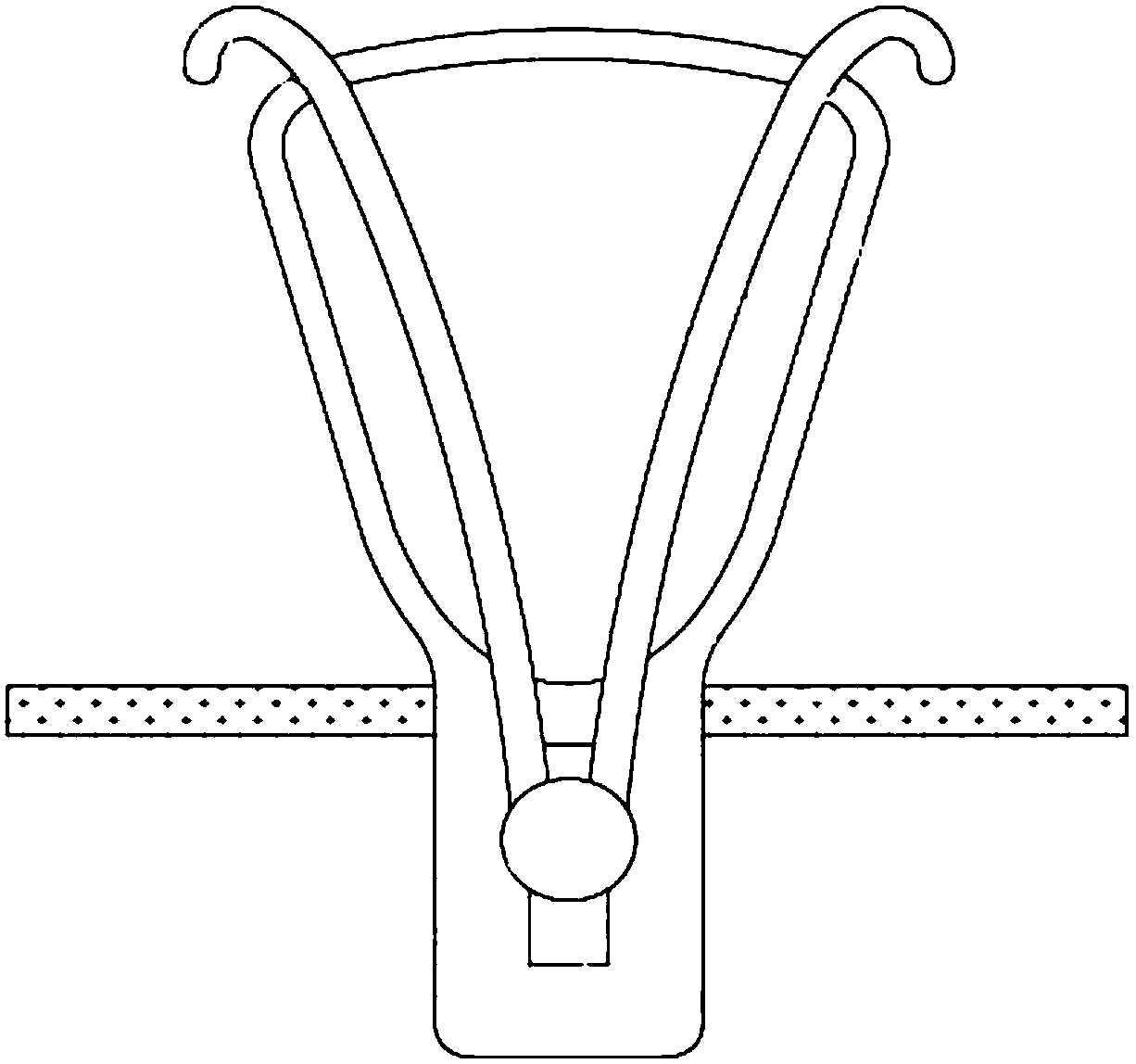 Lip eversion fixing device