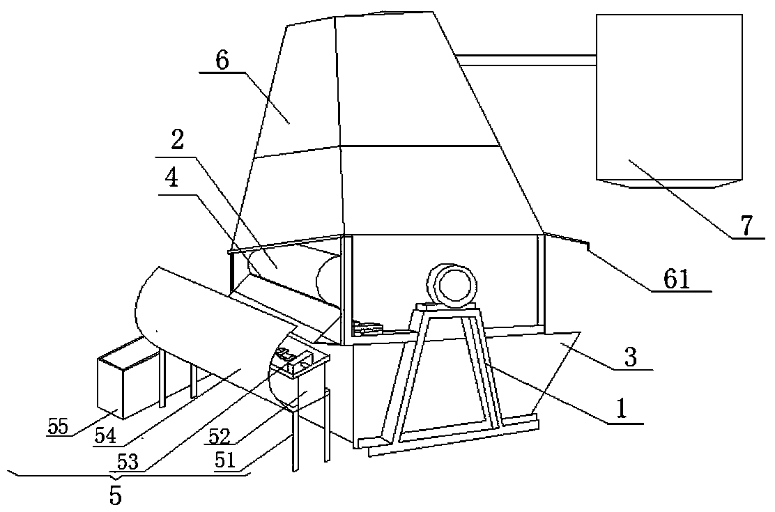 Steam drying equipment for preparing soluble humic acid