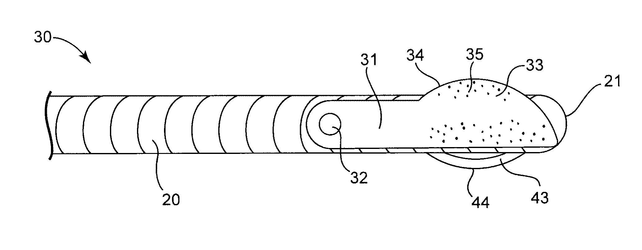 Bidirectional expandable head for rotational atherectomy device