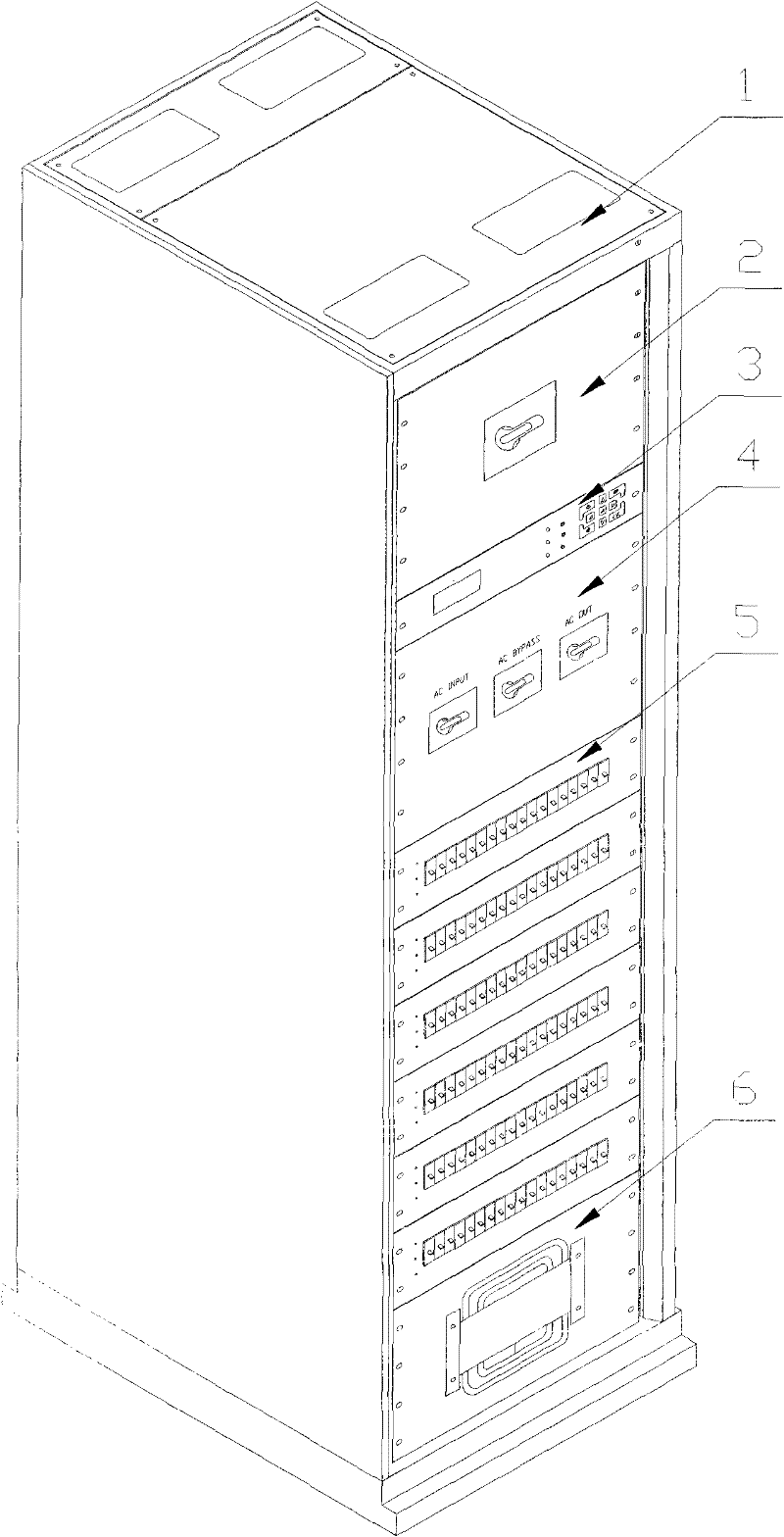 Modular UPS integrated power distribution system