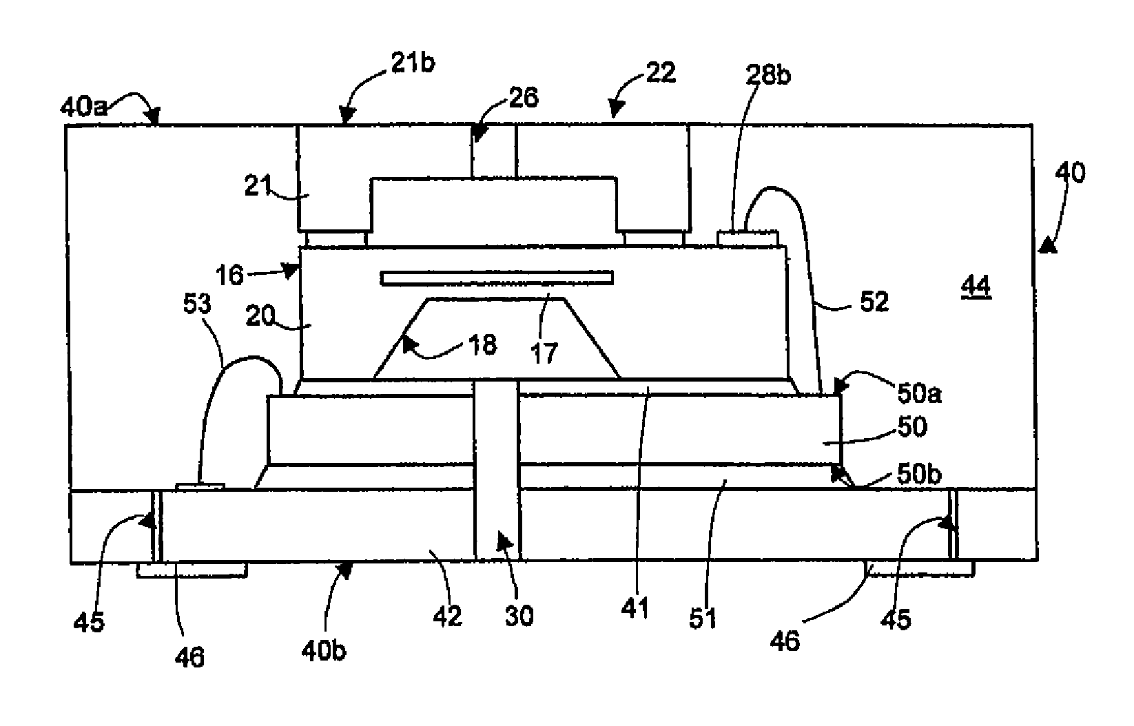 Substrate-level assembly for an integrated device, manufacturing process thereof and related integrated device