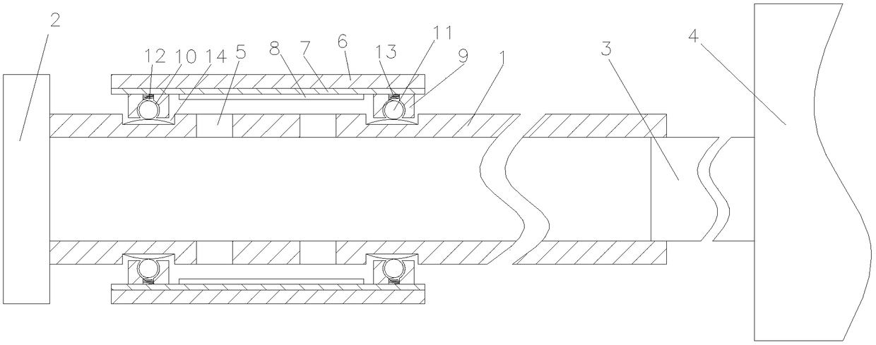 Method for cleaning inner wall of outer sleeve of plastic blending flame-retardant optical cable