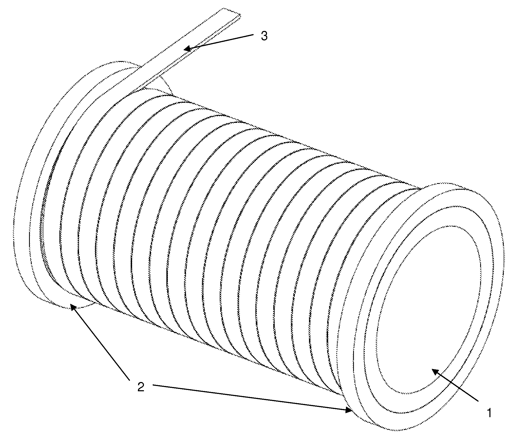 Method of manufacturing and structure of prestressed composite reinforcements