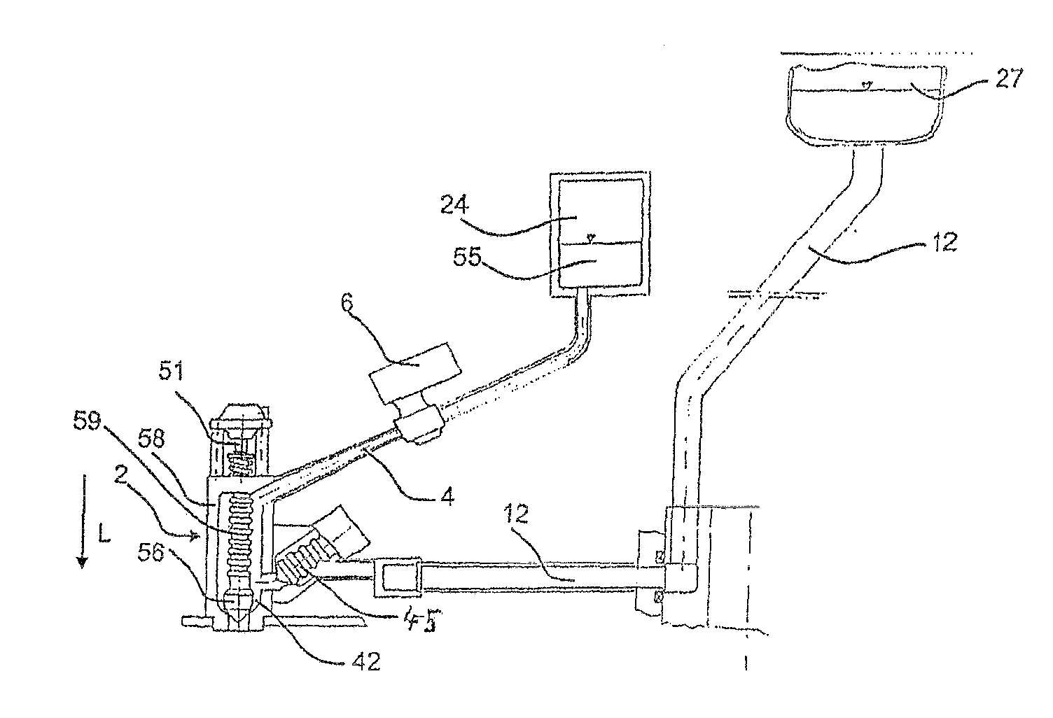 Filling device for filling containers