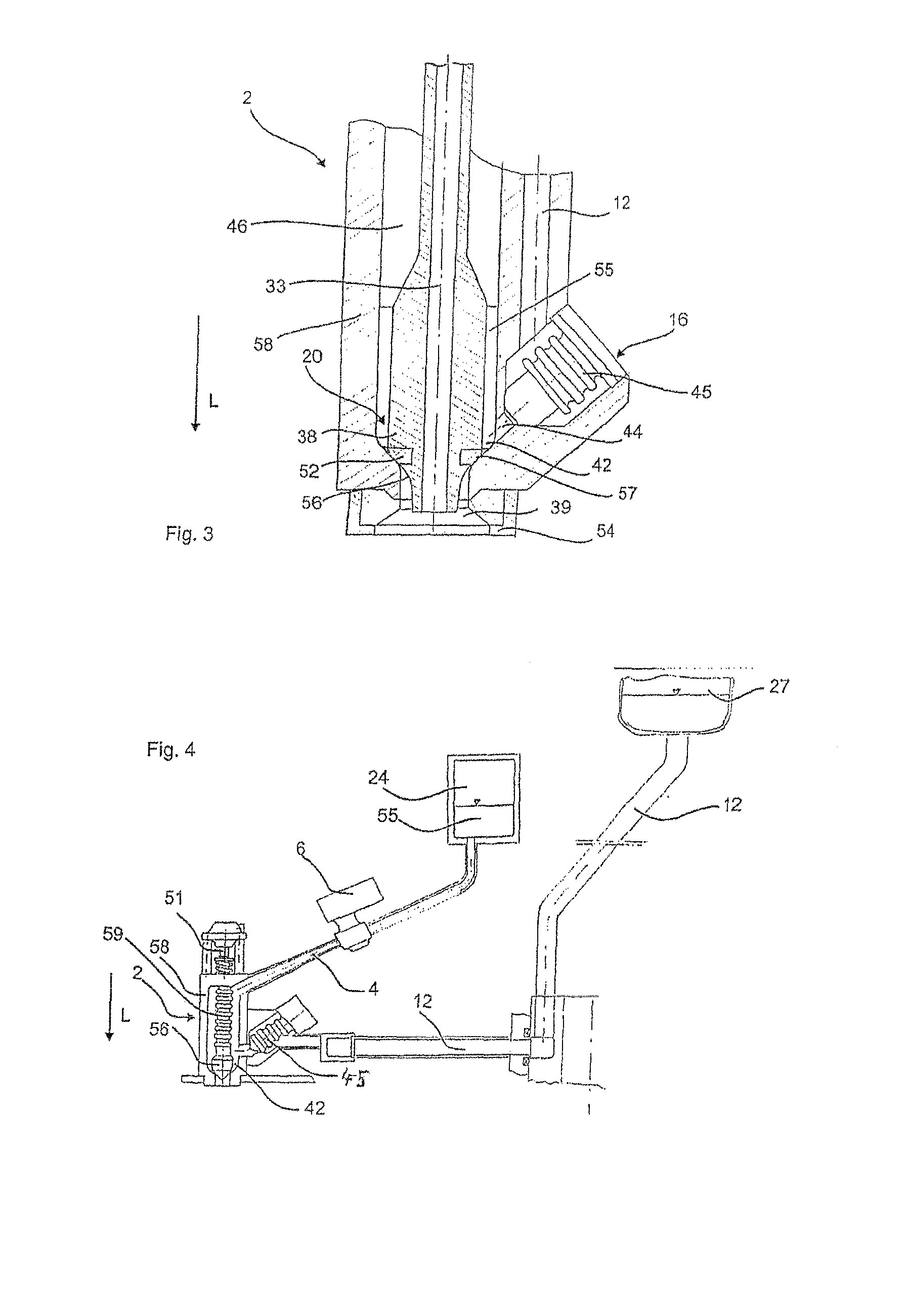 Filling device for filling containers