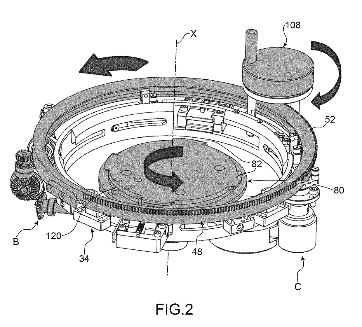 Device providing fluidtight connection in two enclosed volumes comprising means of holding prior to connection