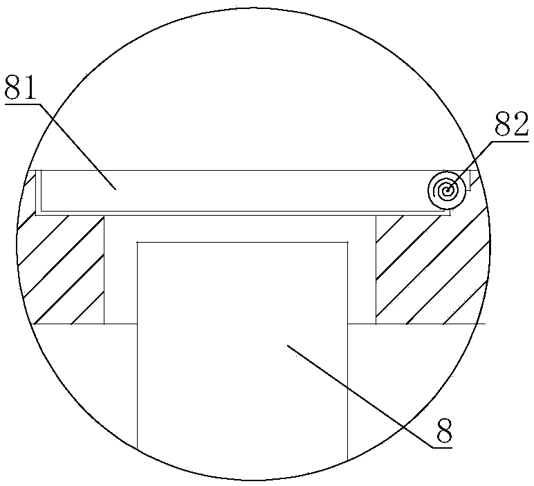 Hidden stop buffer possibly avoiding damage