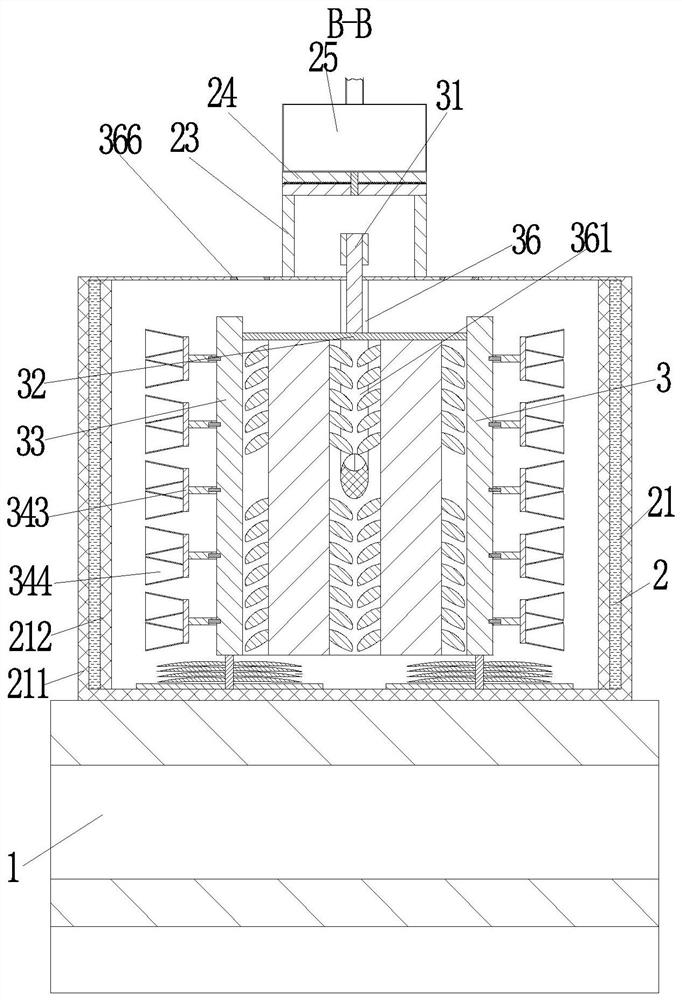 Drainage and stirring device for concentrated sulfuric acid dilution treatment