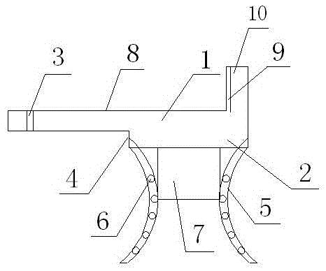 A color steel roof connection device