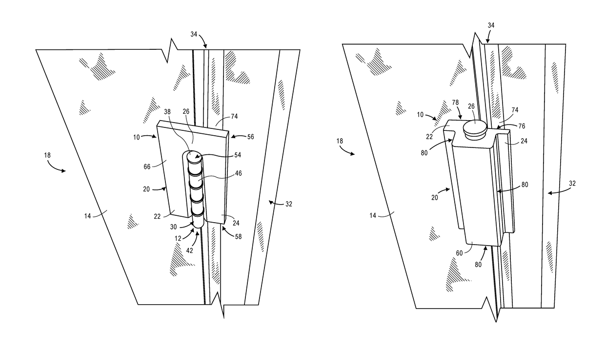 Static hinge disabler