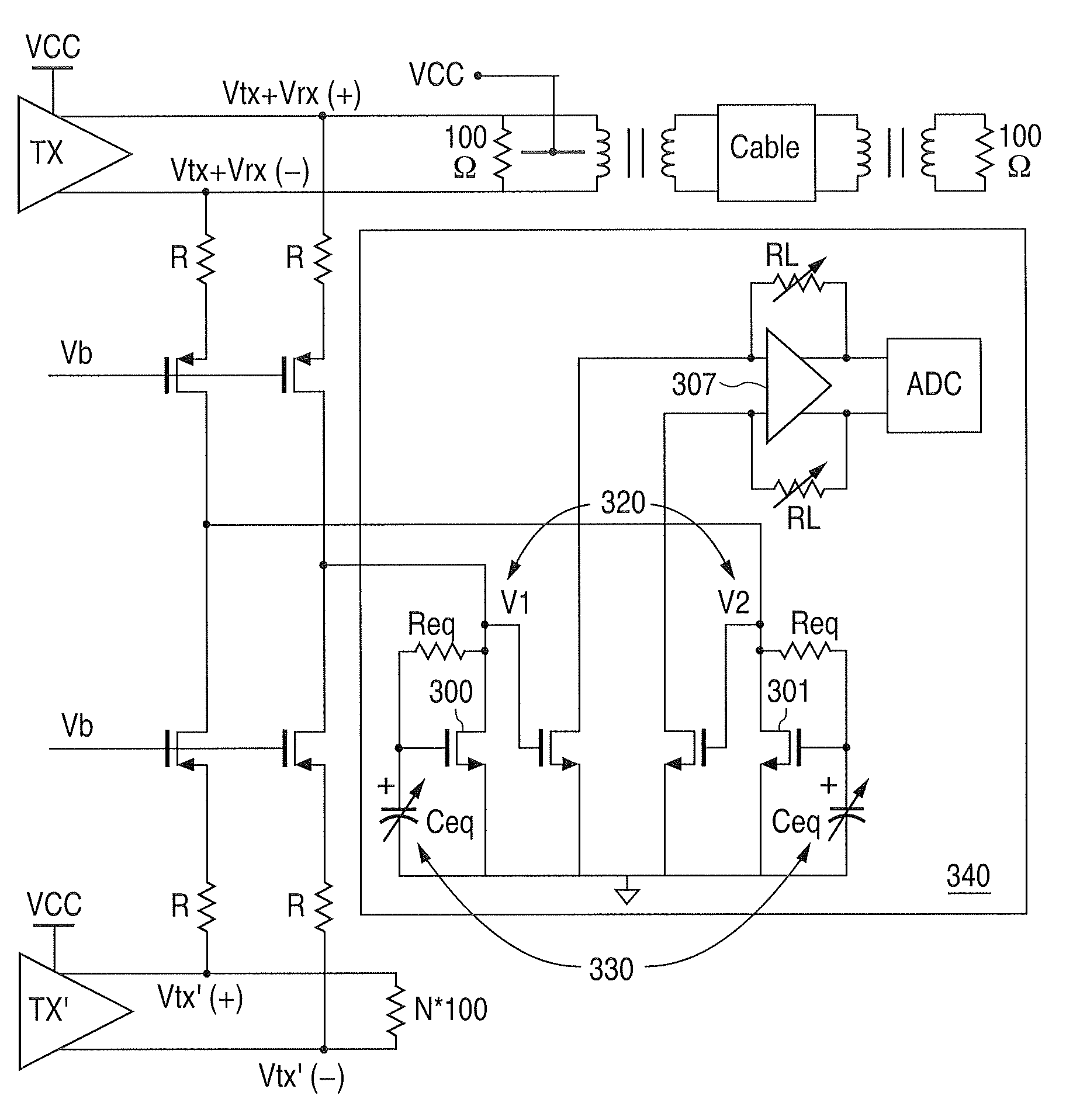 Apparatus and method for automatic gain control and echo cancellation in a network system