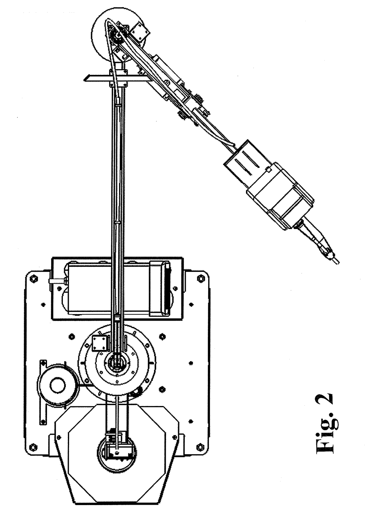 Articulated welding boom