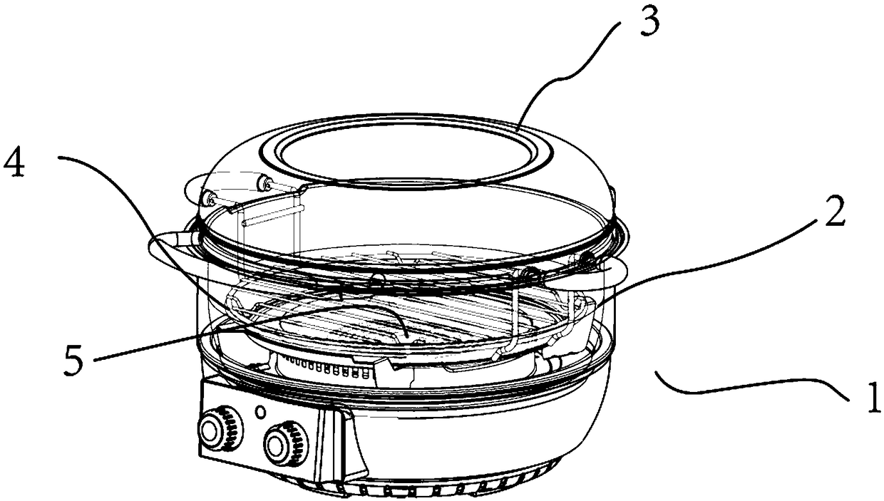 A kind of utensil that adopts heat convection method to bake