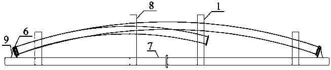 Intelligent installation method of standardized prefabricated constrained concrete arch frame in underground engineering