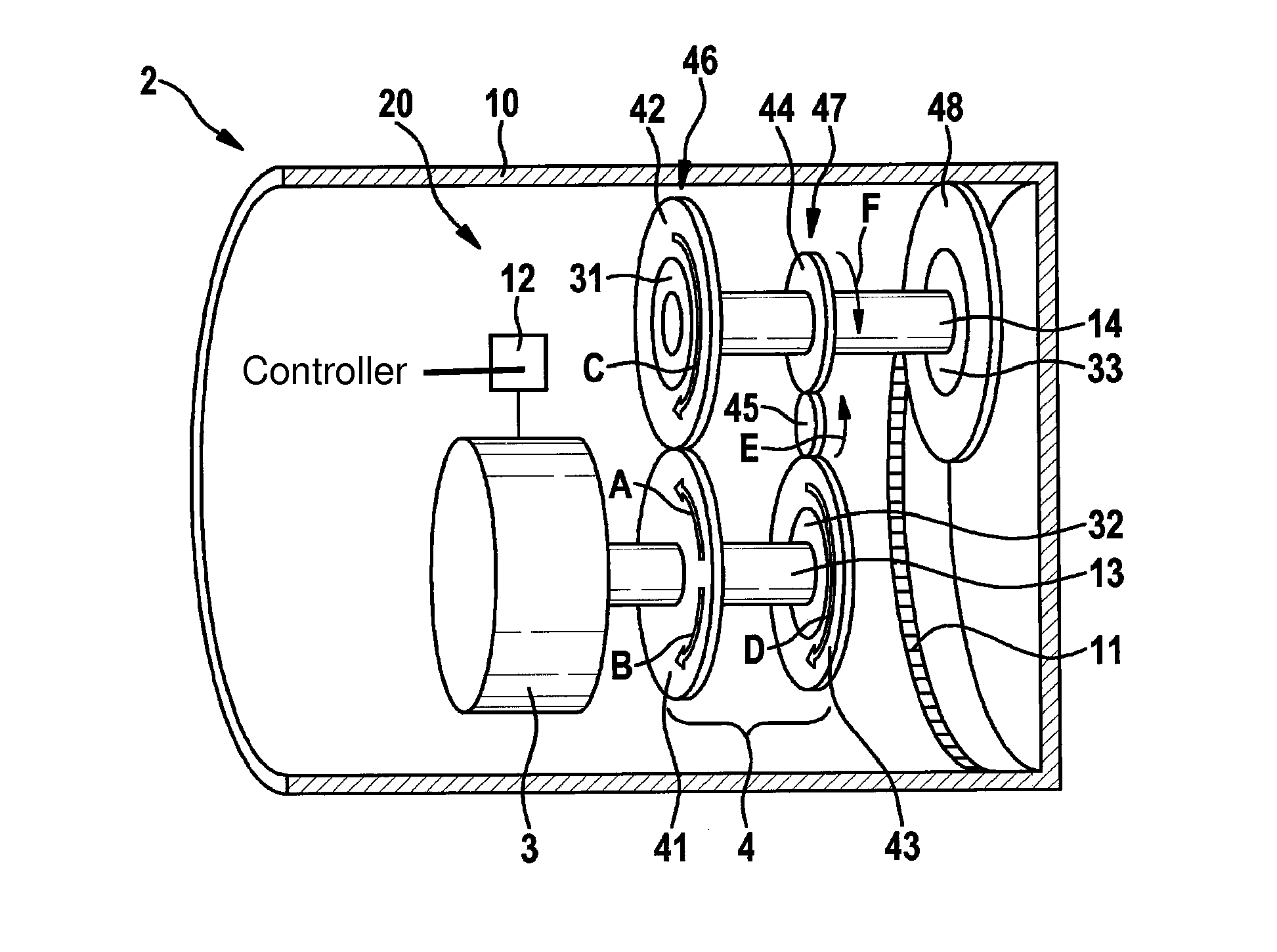 Motor-gear unit as well as wheel-hub drive having such a motor-gear unit