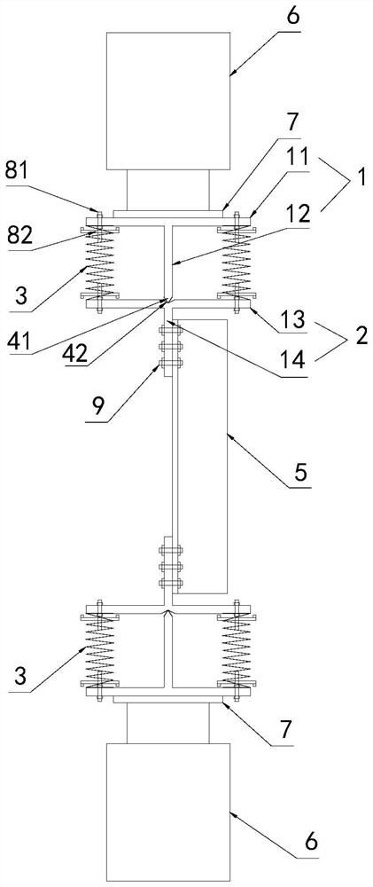 Semi-rigid node test device with adjustable rigidity