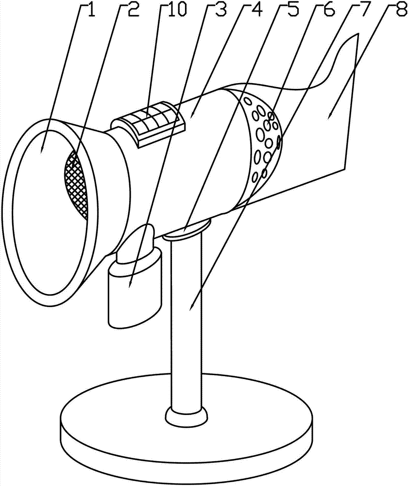 Automatically rotary catkin collector